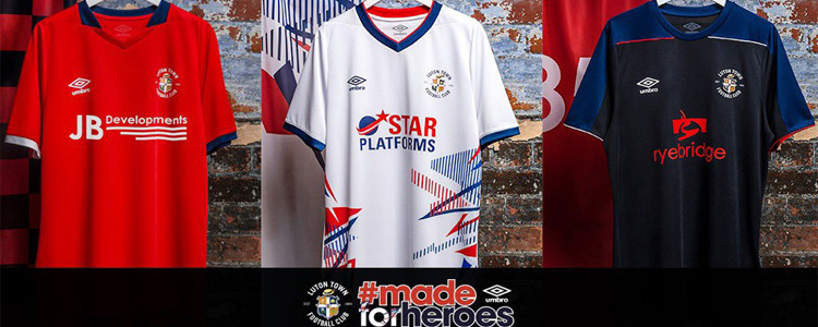 camisetas Luton Town replicas 2020-2021